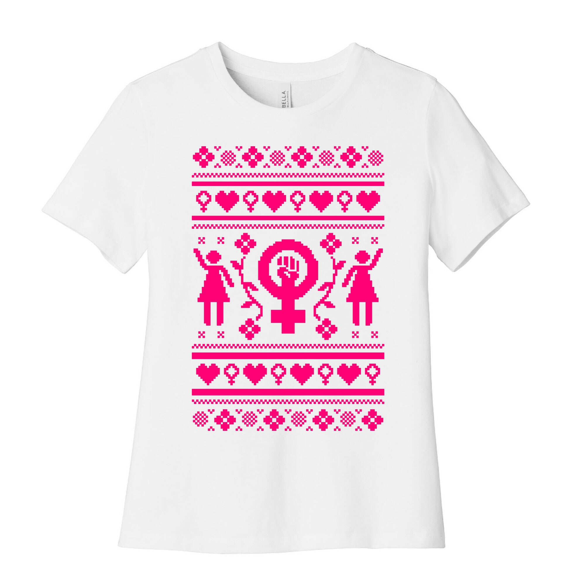 Girl Power Ugly Sweater  Women's Cotton Tee